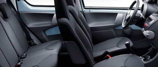 Toyota aygo interior seating